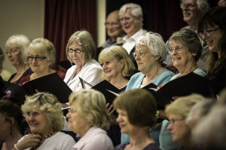 Steventon Choral Society in rehearsal (photo: Adrian Cubitt)