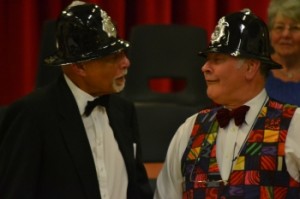 Two of the male voices, Bert Branker and John Hunt , accompanying the singins of the Policeman's song from the Pirates of Penzance