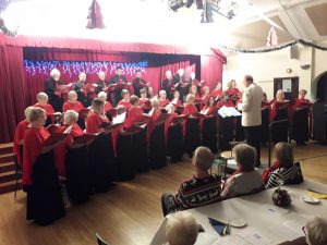 Steventon Choral Society singing at its Christmas Concert, December 2019